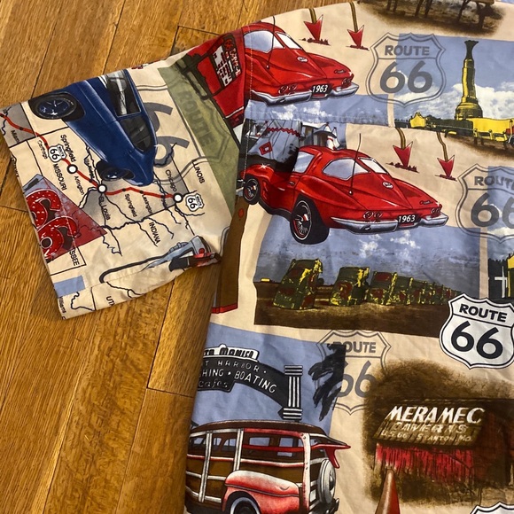 David Carey Originals Men’s Size M Historic Route 66 Cotton Blend Graphic Shirt - Picture 8 of 16